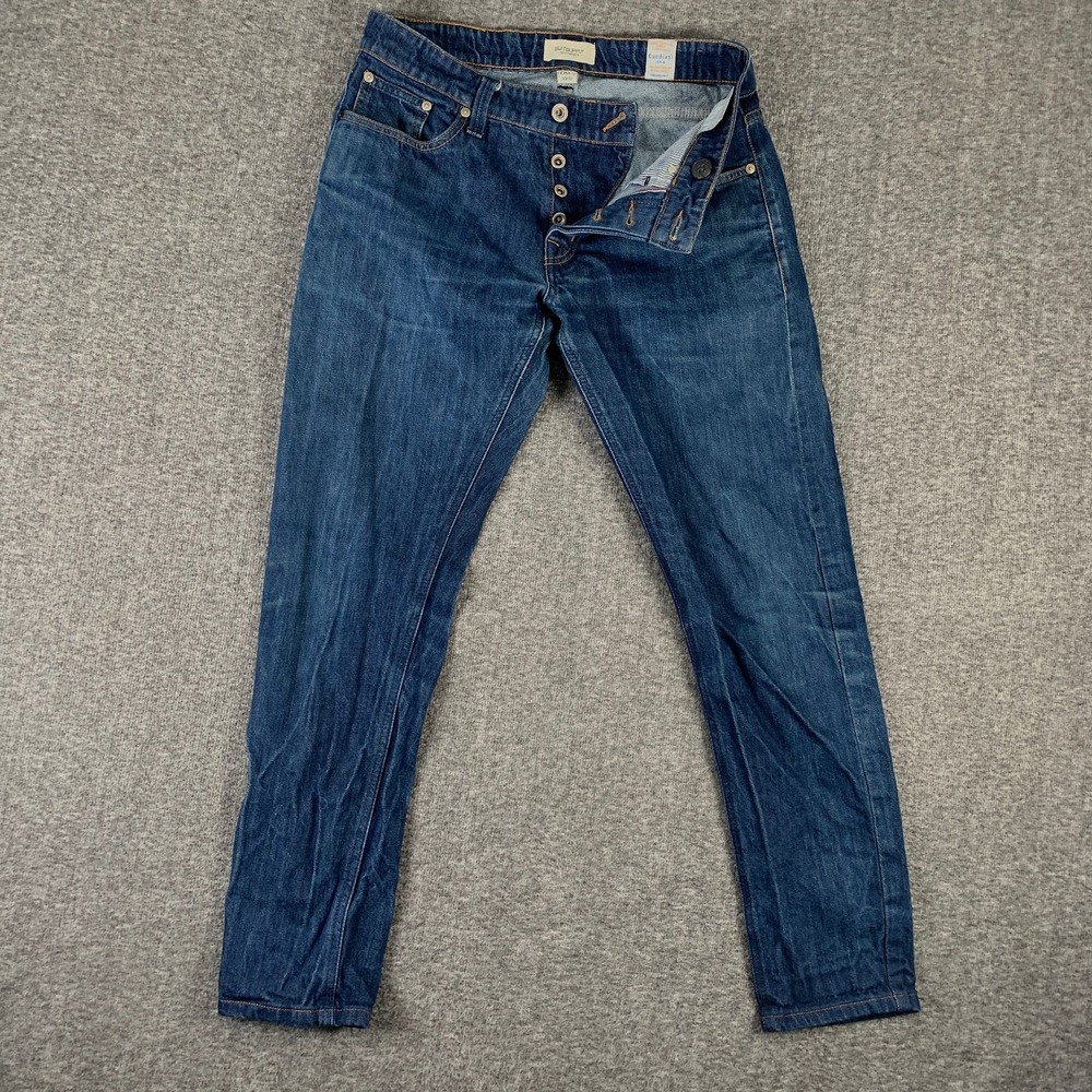 Suitsupply Jeans Men 30x29 Button Fly Denim Made In Italy Casual Quiet Luxury